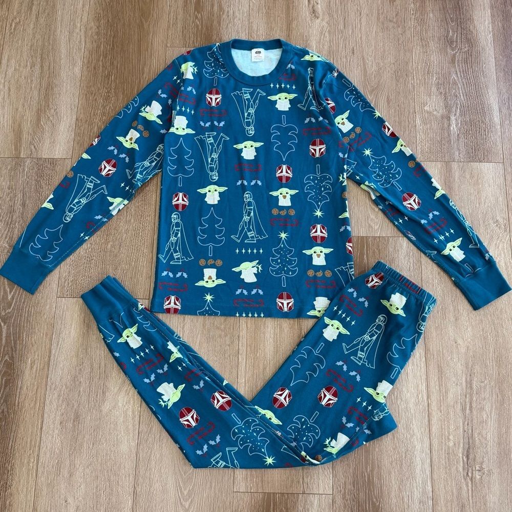 Hanna Andersson Star Wars Mandalorian Holiday Organic Cotton 2-Piece Pajama